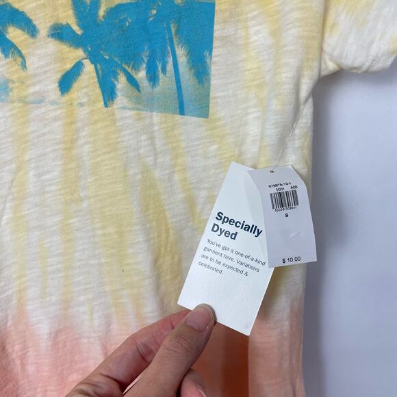 Old Navy | NWT Bundle Palm Tree Tie Dye Tee Rockstar High Rise Pink Skinny Pants - Picture 5 of 12